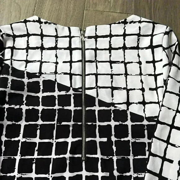 Rachel Rachel Roy | Black and white square  print dress - Picture 10 of 10